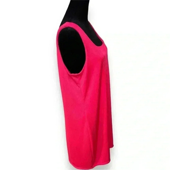A New Day Women’s Size Large Hot Pink Sleeveless Square Neck Ribbed Mini Dress - Picture 10 of 11